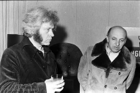 Roland Monteyne, samen met Octave Landuyt op een expo in ‘Pantheon’ te Gent - 1978